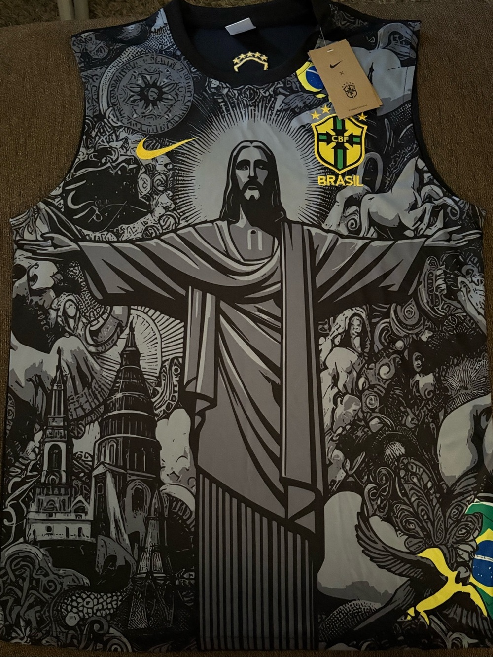 Brazil National Team Nike Strike Training Vest - Black